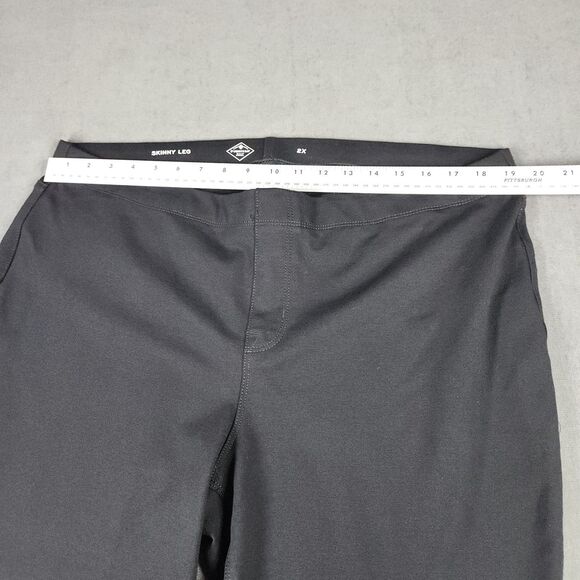 St. John's Bay Womens Size 2X Black Skinny Ankle Ponte Knit Pull-On - Picture 3 of 9